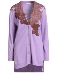 Raffaela D'angelo - Lilac Cardigan Polyamide, Viscose, Wool, Cashmere - Lyst