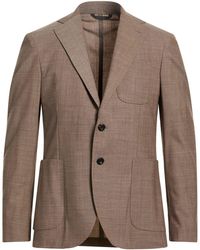 Messagerie - Khaki Blazer Wool, Viscose, Elastane - Lyst