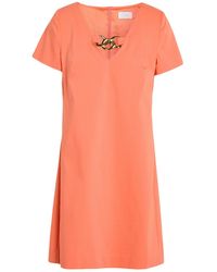 Clips More - Mini Dress Cotton, Polyester, Elastane - Lyst