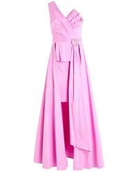 Hanita - H Couture Mauve Maxi Dress Polyester, Nylon, Elastane - Lyst