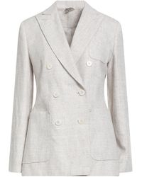 Max Mara - Sand Blazer Linen, Virgin Wool, Polyamide, Silk - Lyst