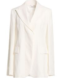 Sportmax - Ivory Blazer Viscose, Linen - Lyst