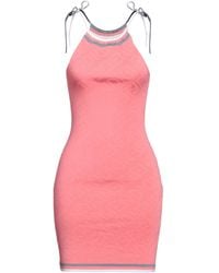 Fendi - Dark Viscose Blend Mini Dress - Lyst