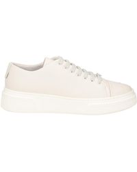 Giorgio Armani - Off Sneakers Cow Leather - Lyst