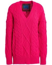 MAX&Co. - Pony Ride Fuchsia Sweater Acrylic, Wool, Polyester - Lyst