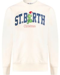 MC2 Saint Barth - Après-Ski Collection Cream Sweatshirt Cotton - Lyst