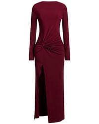 Patrizia Pepe - Burgundy Maxi Dress Polyester, Elastane - Lyst