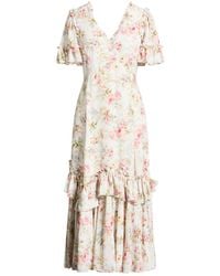 Needle & Thread - Midi Dress Recycled Polyester - Lyst