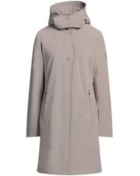 Woolrich - Taupe Puffer Polyester, Elastane - Lyst