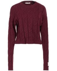 hinnominate - Burgundy Sweater Viscose, Polyester, Polyamide - Lyst