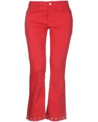 Pinko Denim Trousers - Red