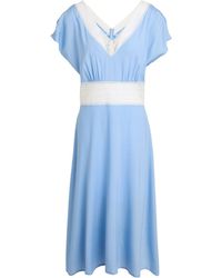 P.A.R.O.S.H. - P.A.R.O..H. Light Midi Dress Silk, Elastane - Lyst