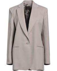 ANDAMANE - Taupe Blazer Polyester - Lyst