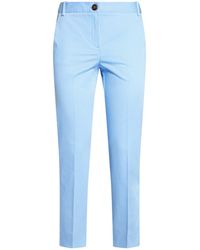 Marella - Azure Pants Cotton, Polyester, Elastane - Lyst
