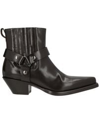 Premiata - Dark Ankle Boots Leather - Lyst