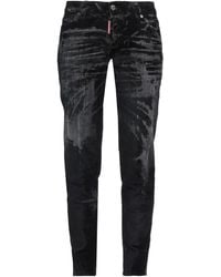 DSquared² - Jeans Cotton, Elastane, Cow Leather - Lyst