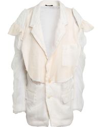 Maison Margiela - Ivory Blazer Silk - Lyst