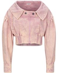 Miu Miu Denim Outerwear - Pink