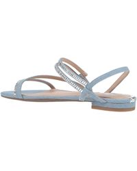 guess blue sandals