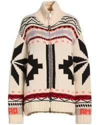 Giada Benincasa - Cream Cardigan Merino Wool, Mohair Wool, Cashmere, Polyamide - Lyst
