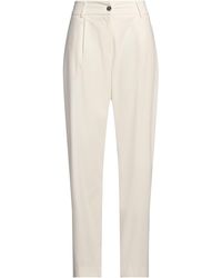 Motel - Cream Pants Polyester, Viscose, Elastane - Lyst