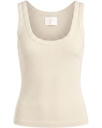 Citizens of Humanity - Cream Tank Top Cotton, Lyocell, Elastane - Lyst