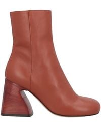 Sportmax - Tan Ankle Boots Leather - Lyst