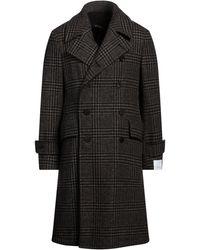 Caruso - Dark Coat Wool, Cashmere - Lyst