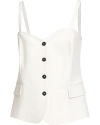 Antonelli - Ivory Top Polyester, Virgin Wool, Elastane - Lyst
