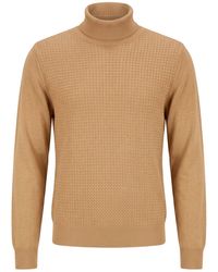Manuel Ritz - Sand Turtleneck Wool, Acrylic - Lyst