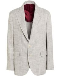 Brunello Cucinelli - Light Blazer Silk, Linen, Cotton, Polyamide - Lyst