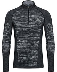 Odlo - Charcoal T-Shirt Recycled Polyester, Recycled Polyamide, Polyamide, Recycled Elastane, Elastane - Lyst