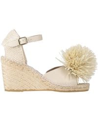 Palomitas By Paloma Barcelo' - Cream Espadrilles Leather - Lyst
