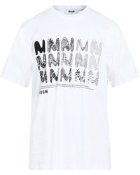 MSGM - T-Shirt - Lyst