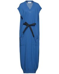 Hache Long Dress - Blue