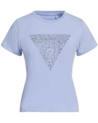 Guess - T-Shirt Cotton, Elastane - Lyst
