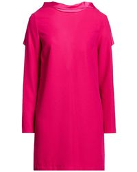 Suoli - Fuchsia Mini Dress Polyester - Lyst