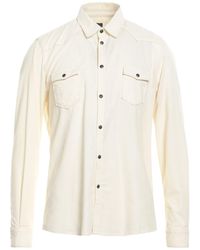 Officina 36 - Ivory Shirt Cotton - Lyst