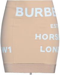 Burberry - Ladies Soft Fawn Kylie Horse Ferry Logo Skirt, Brand Size 6 (Us - Lyst