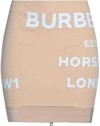 Burberry - Soft Fawn Kylie Horse Ferry Logo Skirt - Lyst