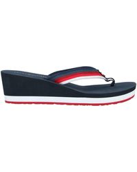 tommy hilfiger wedge flip flops