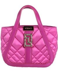 Versace - Fuchsia Handbag Viscose, Silk, Lambskin - Lyst