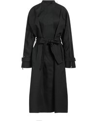 Ferragamo - Overcoat & Trench Coat Cotton, Polyurethane, Polyamide - Lyst