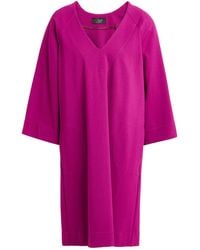 Clips - Mauve Mini Dress Viscose, Polyamide, Elastane - Lyst
