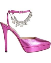 Luciano Padovan - Pumps Textile Fibers, Leather - Lyst