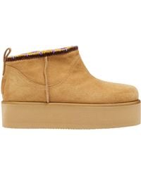 Ennequadro - Ankle Boots Leather, Textile Fibers - Lyst