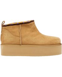 Ennequadro - Ankle Boots Leather, Textile Fibers - Lyst