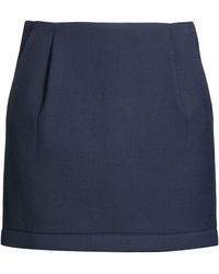 Tela - Midnight Mini Skirt Polyester, Virgin Wool, Elastane - Lyst