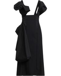 Yohji Yamamoto - Collections Mini Dress Wool, Cotton, Nylon - Lyst