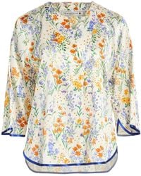 Shirtaporter - Top Silk, Elastane - Lyst